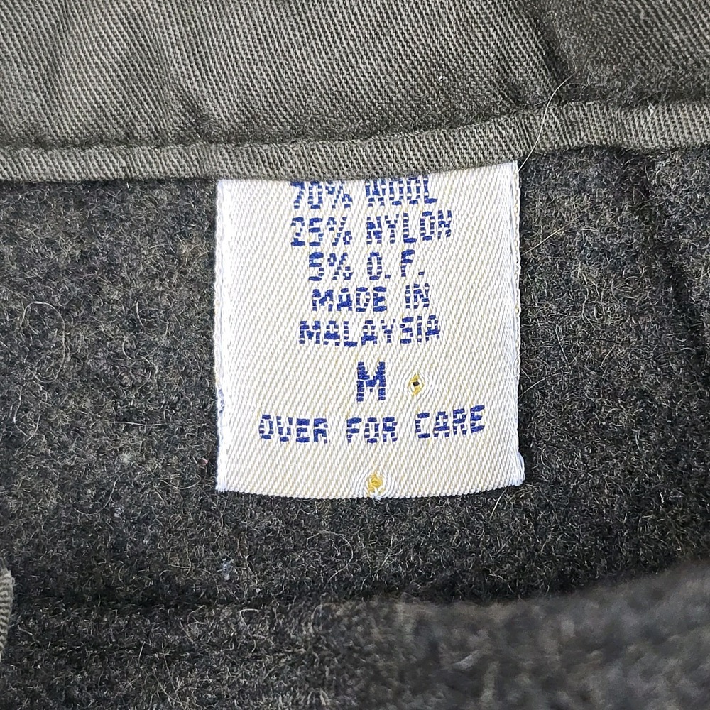 Abercrombie & Fitch Wool Mini Skirt Womens Y2K 90s Grunge Button Front Medium - Picture 4 of 9